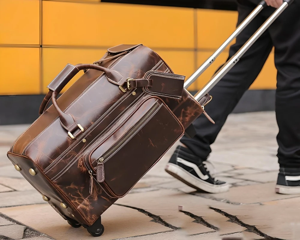 best leather carry on bag